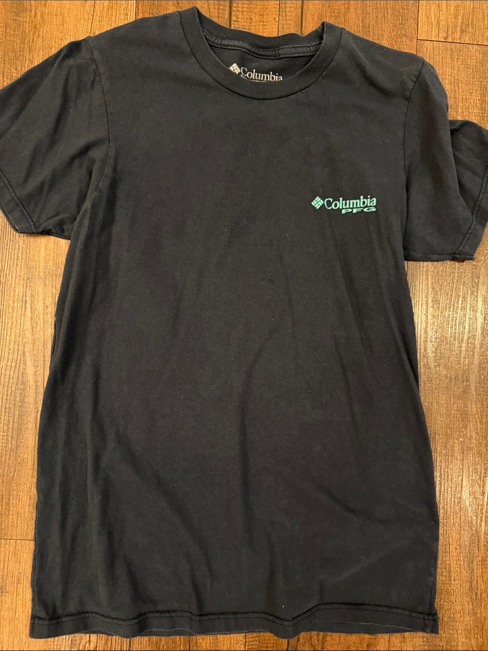 Columbia Navy T-Shirt with Teal Logo
